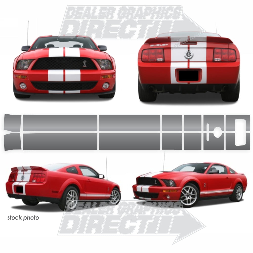 2005 - 2009 Mustang GT Shelby Style Stripes