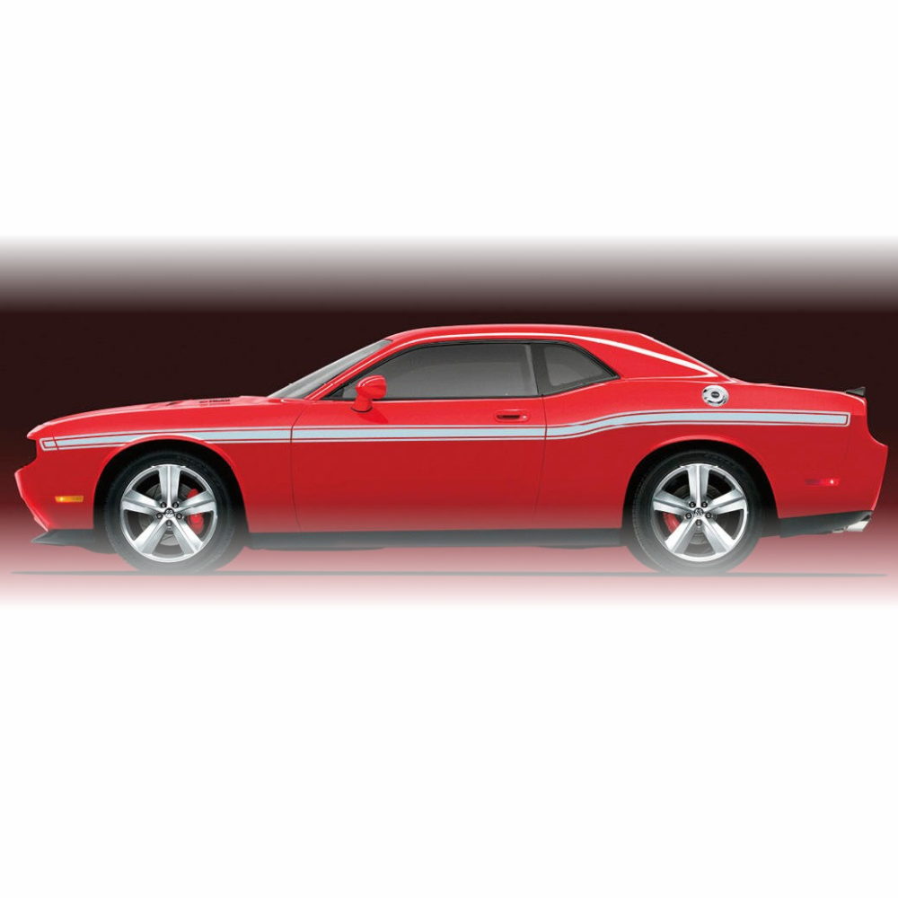 Mopar Beltline Design Dodge Challenger Factory Style Mopar Stripe Graphic Kit for 2009 - 2024 Models