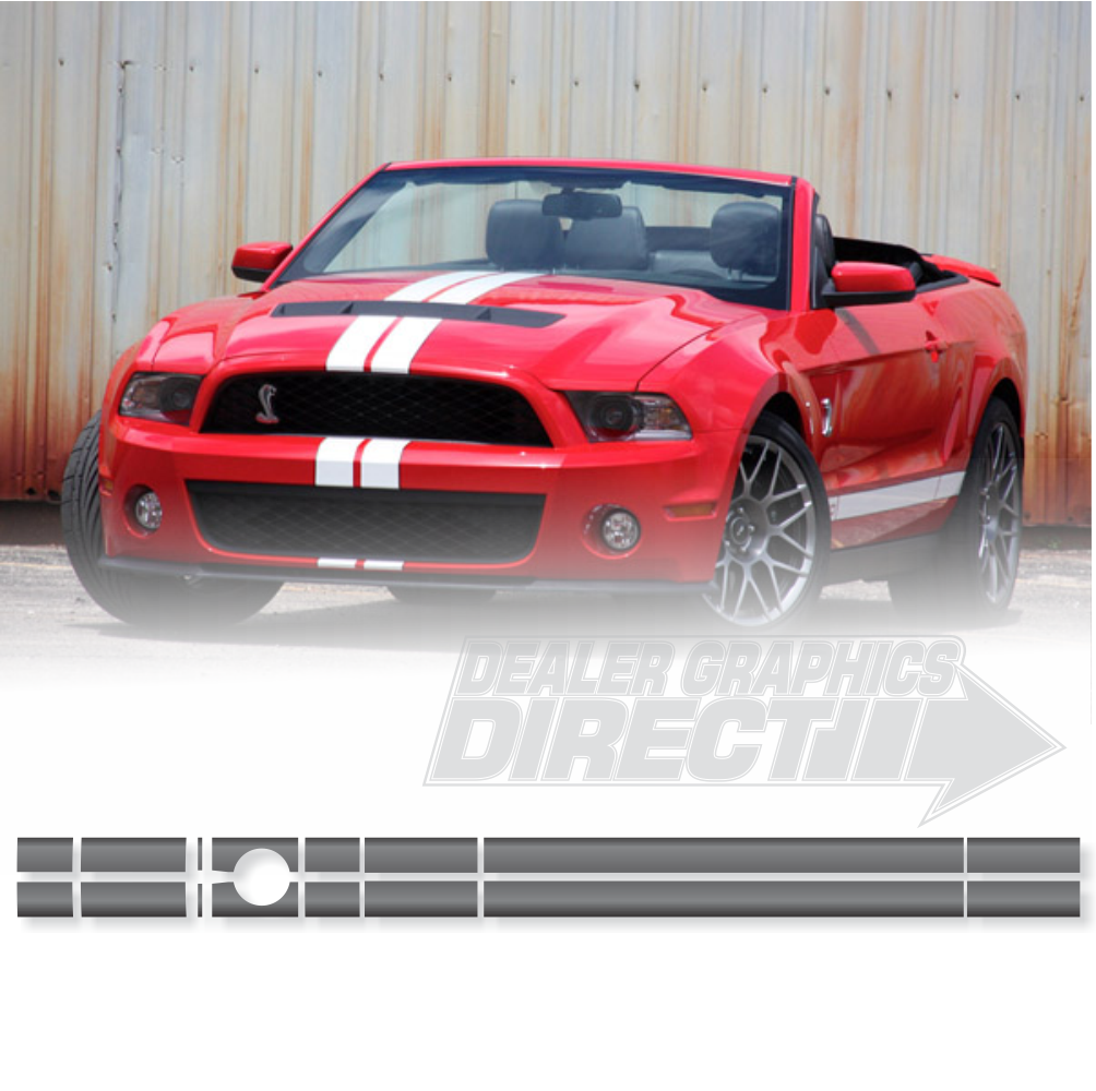 Limited Edition Style Dual 4" Slim Mustang Rally Stripes Narrow Factory Style Design