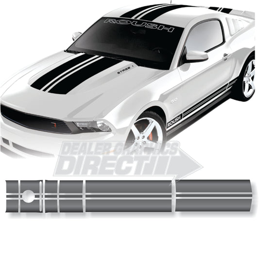 2010 - 2012 FORD MUSTANG EXCLUSIVE STAGE 1 ROUSH STYLE RACING STRIPES