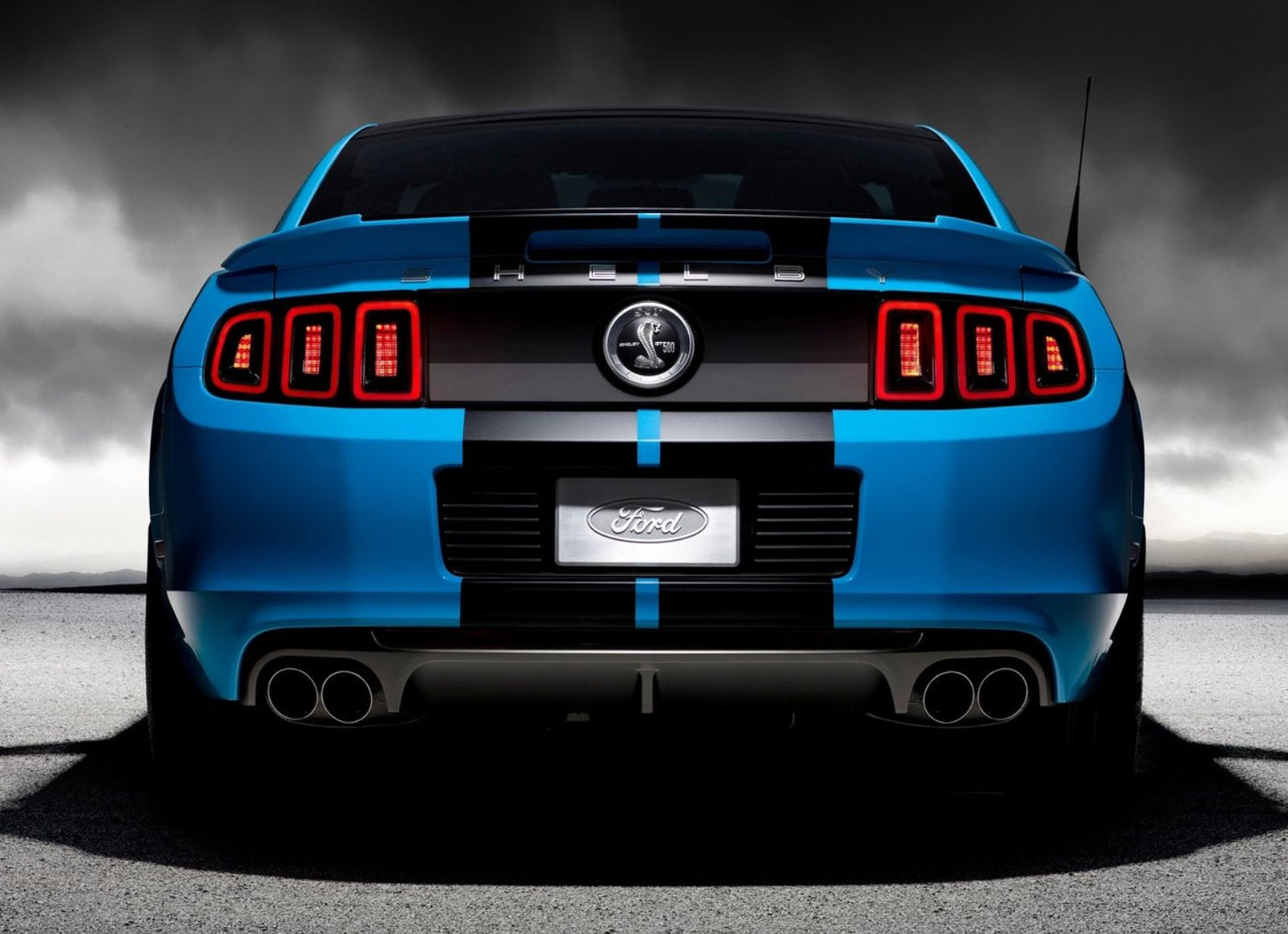 2013 -2014 FORD MUSTANG DUAL 10" FACTORY SHELBY STYLE RACING STRIPES
