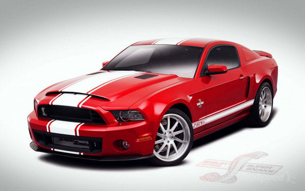 Hood and Body Stripes 2014 Mustang 2013 Super Snake After Market Replacement Stripes
