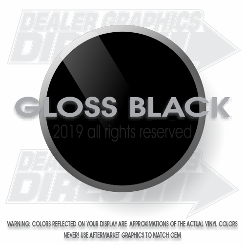 Gloss Black Color Swatch Dealer Graphics Direct After Market Stripes and Graphics