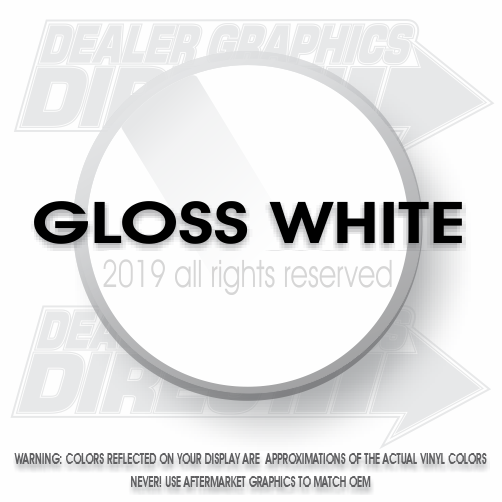 Gloss White Color Swatch Dealer Graphics Direct After Market Stripes and Graphics