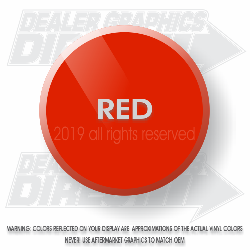 Gloss Red Color Swatch Dealer Graphics Direct After Market Stripes and Graphics