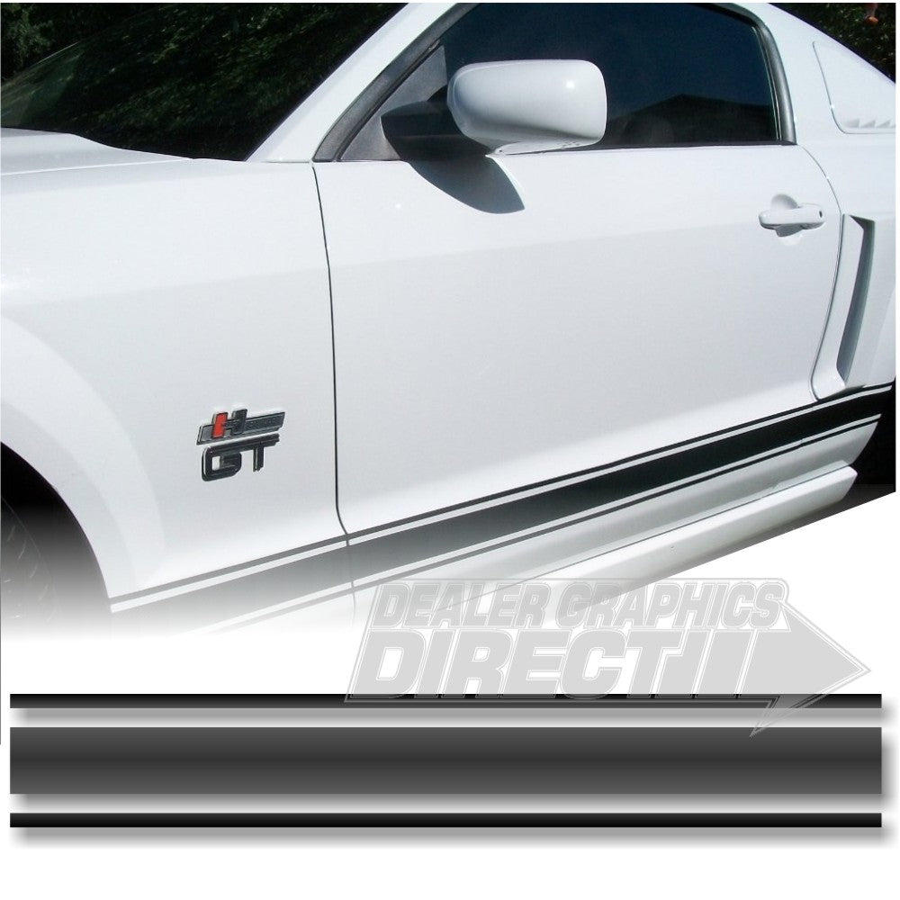2010 - 2012 FORD MUSTANG DUAL 10" FACTORY STYLE RACING STRIPES