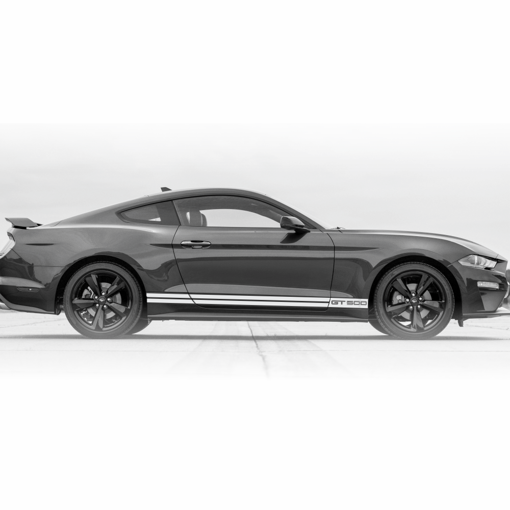 Mustang Rocker Graphics Ford Mustang OEM Style GT-500 Modern 'THUNDER' Rockers – Dealer ...