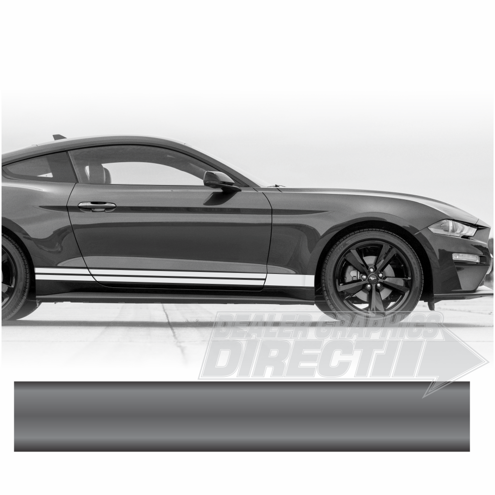 Ford Mustang OEM Style Modern Thunder Rockers GT-500