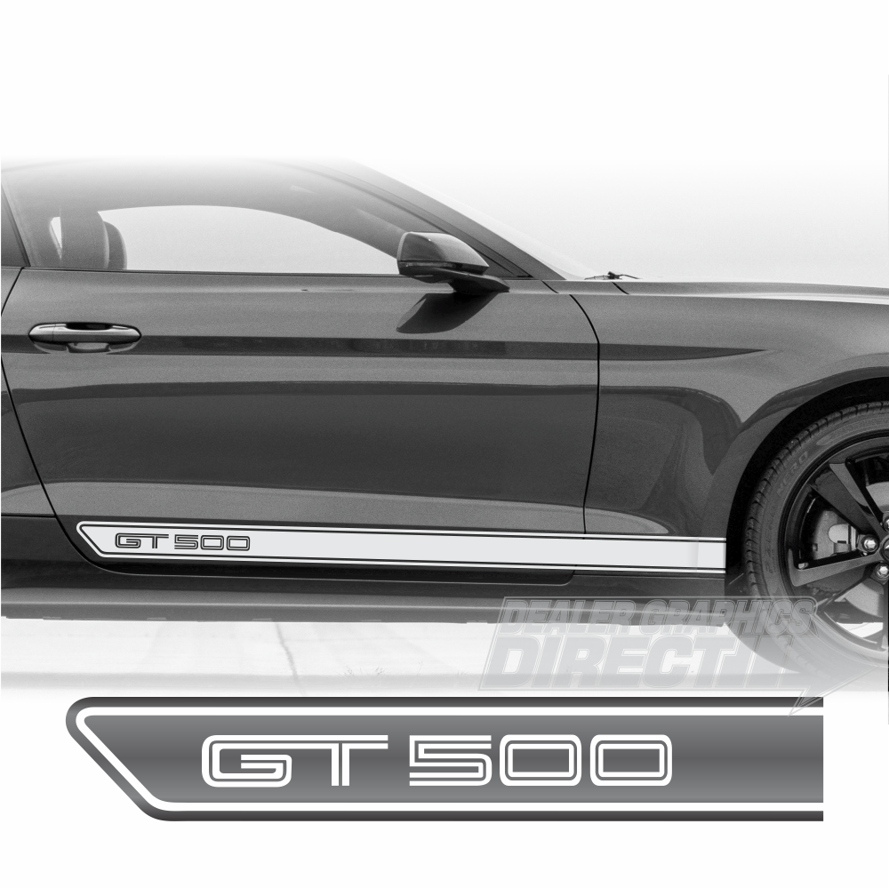 Ford Mustang OEM Style Sport Rally Rockers GT-500 Shelby Style