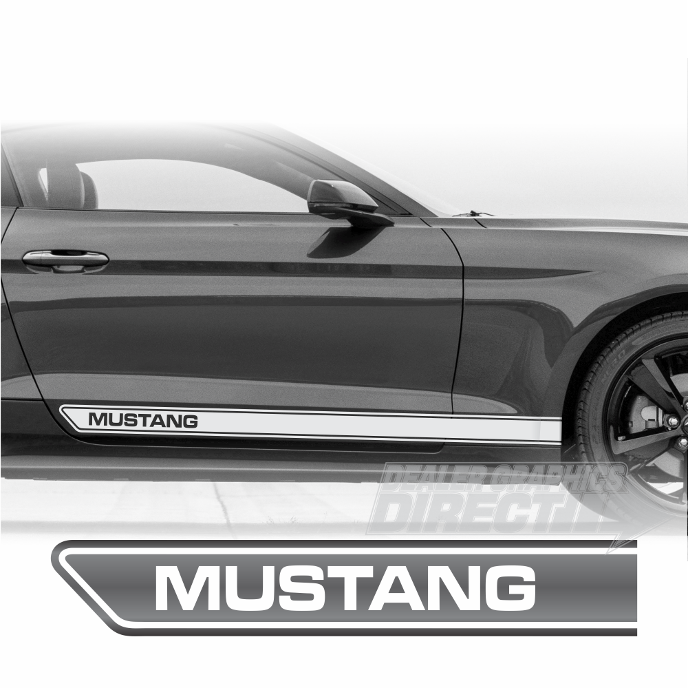 Ford Mustang OEM Style Sport Rally Rockers GT-500 Shelby Style