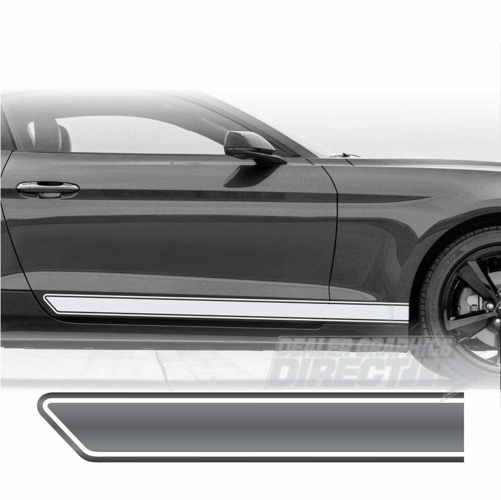 Ford Mustang OEM Style Sport Rally Rockers GT-500 Shelby Style