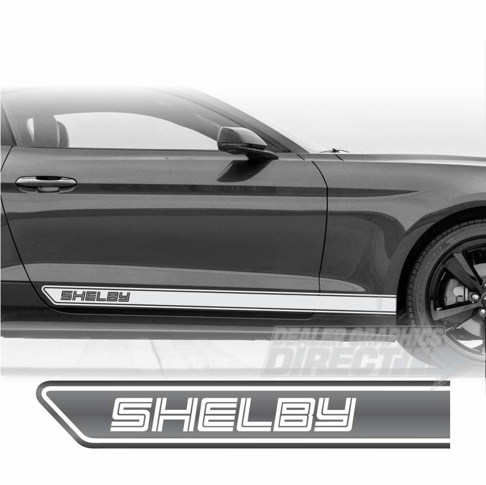 Ford Mustang OEM Style Sport Rally Rockers GT-500 Shelby Style
