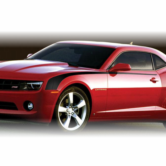 CHEVROLET CAMARO BODY SIDE FACTORY STYLE HOCKEY STICK STRIPES Retro Style Replacement Camaro Hockey Stripes with Custom Options 2010 - 2015 CAMARO Models.