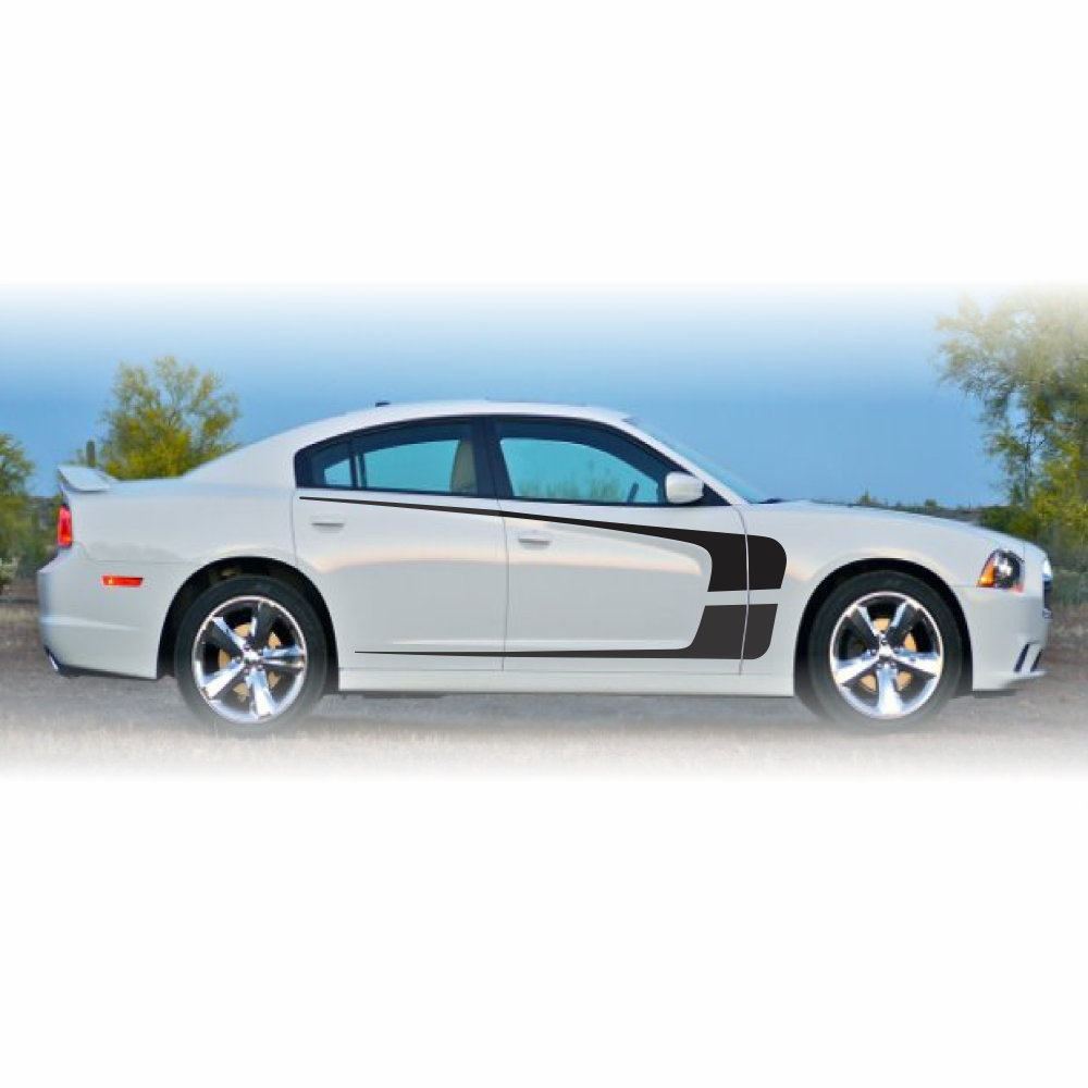 Exclusive Dodge Charger Scallop Stripes Perfect fit Hockey Style 