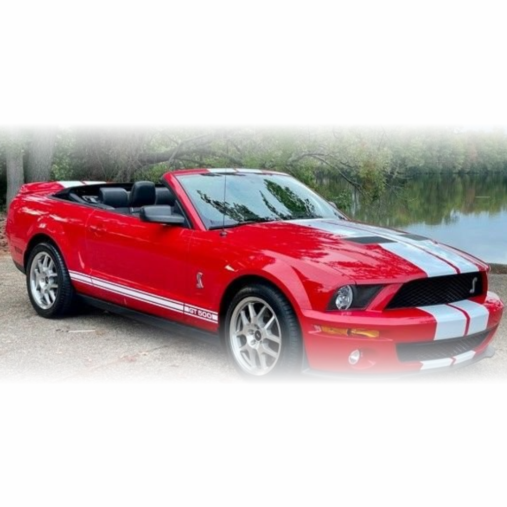Mustang Convertible Stripes Dual 10-inch Graphics for 2005-2009 GT 500 