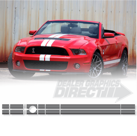 Limited Edition Style Dual 4" Slim Mustang Rally Stripes Narrow Factory Style Design 