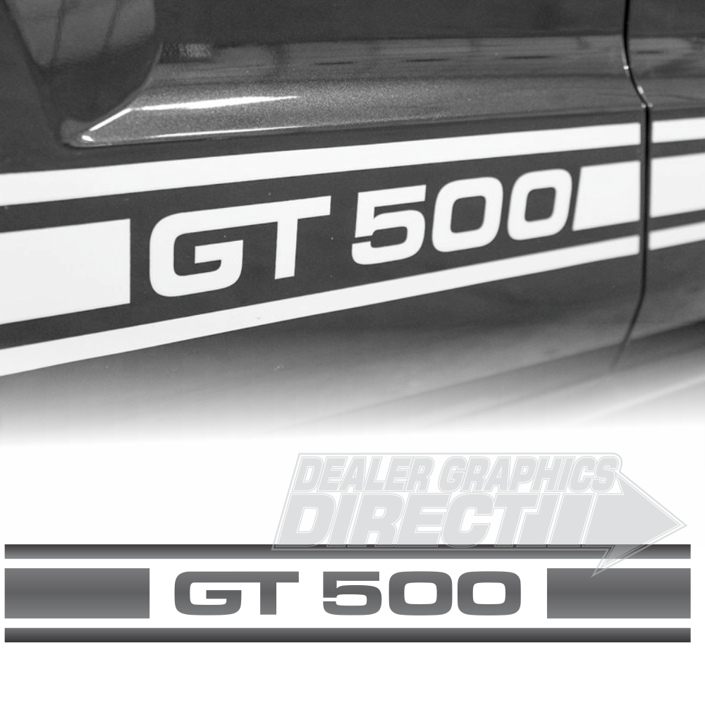 OEM After Market Replacement GT 500 Rocker Stripes for Mustangs 