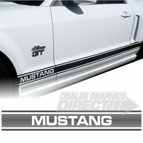 Gt500 Rocker Decals Ford Mustang OEM Style Rally Rockers GT-500 Super Snake KR – Dealer ...