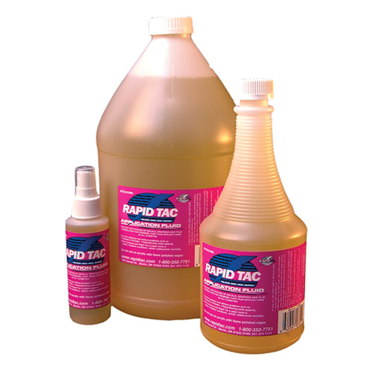 Buy the number one brand for Stripping and Graphics Installation. Rapid Tac Application Fluid makes installing graphics easy 32oz Sprayer 3oz Pump or Gallon.