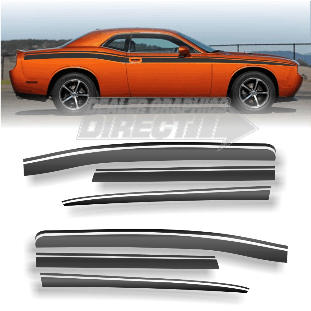Exclusive Design Dodge Challenger Body Stripes Classic Retro  