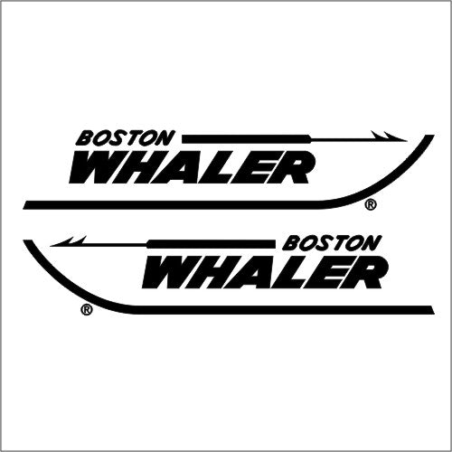 Boston Whaler 18"5 Decals Factory Sized Hull Replacement Restoration Graphics Stickers