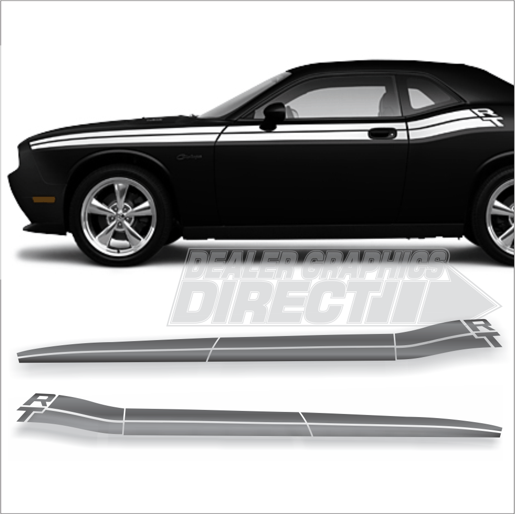 2008 - 2023 DODGE CHALLENGER FACTORY STYLE R/T STRIPE KIT