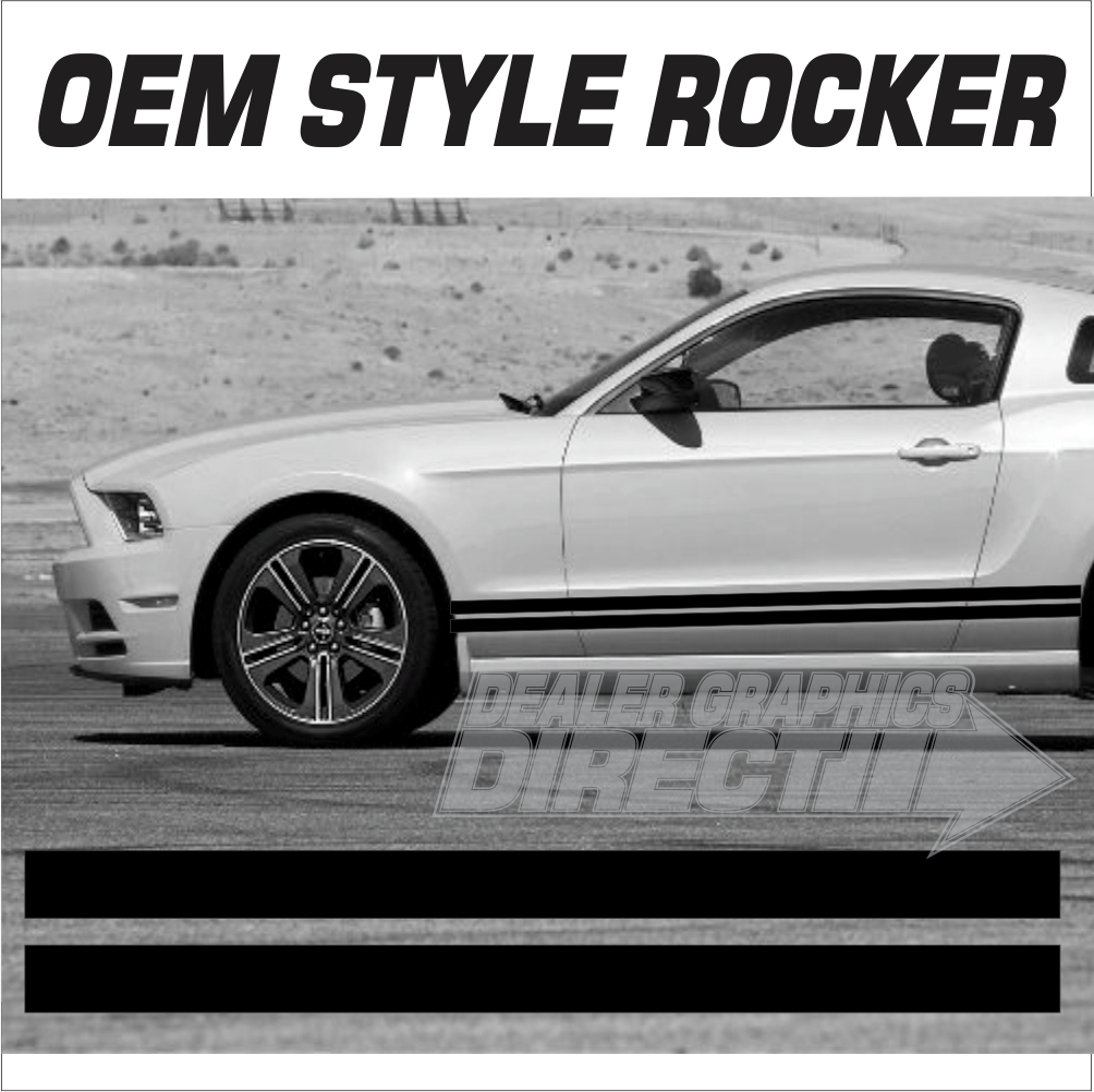 Double Pin Mustang Rocker Stripes